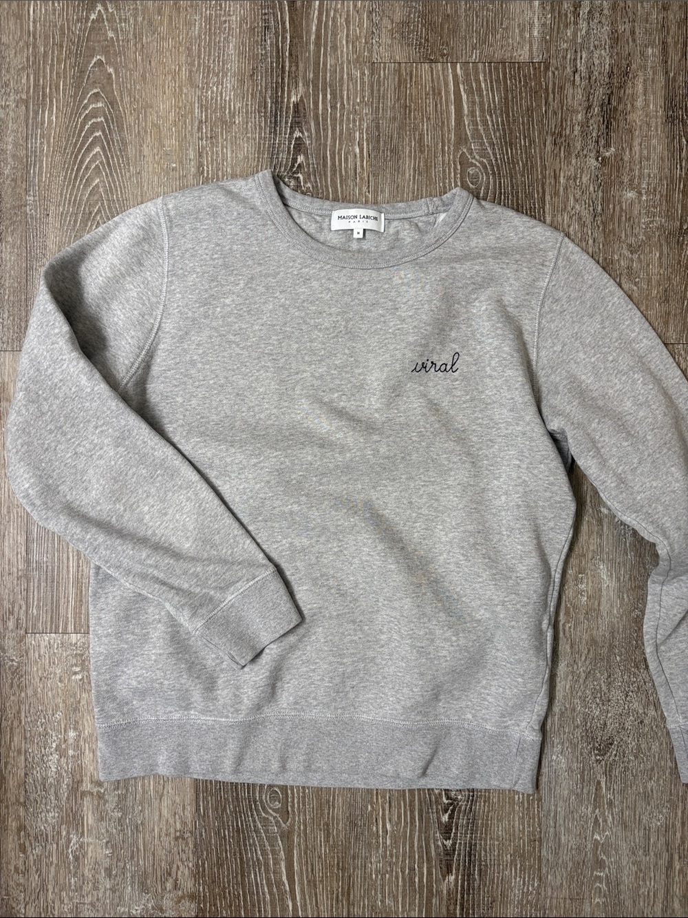 Maison Labiche Grey 'Viral' Crewneck Sweatshirt